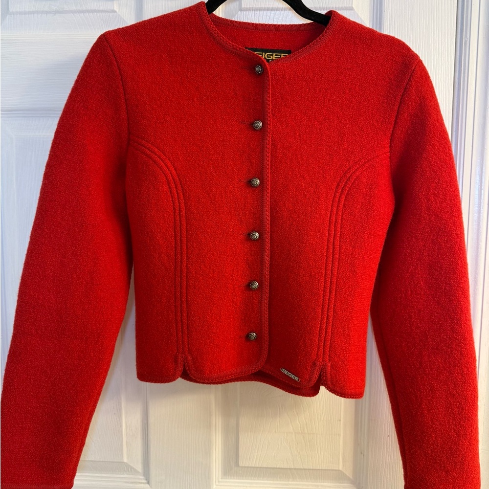 Geiger Red Wool Jacket
